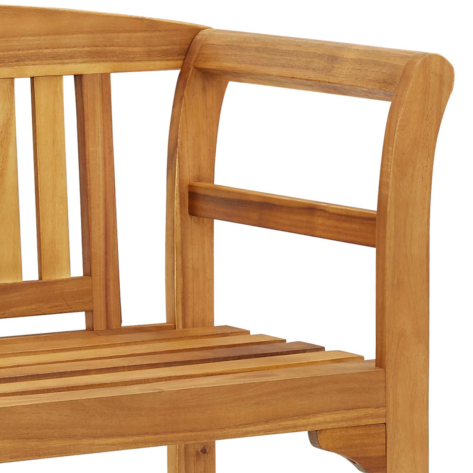 316497 vidaXL Garden Bench 114 cm Solid Acacia Wood - Brown - 114 x 46 x 82 cm