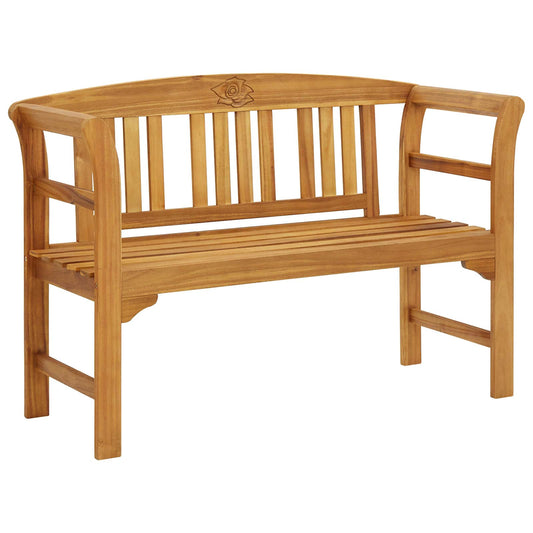 316497 vidaXL Garden Bench 114 cm Solid Acacia Wood - Brown - 114 x 46 x 82 cm