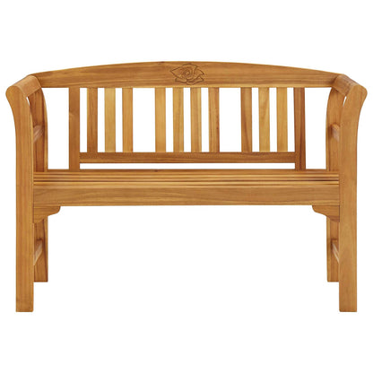 316497 vidaXL Garden Bench 114 cm Solid Acacia Wood - Brown - 114 x 46 x 82 cm