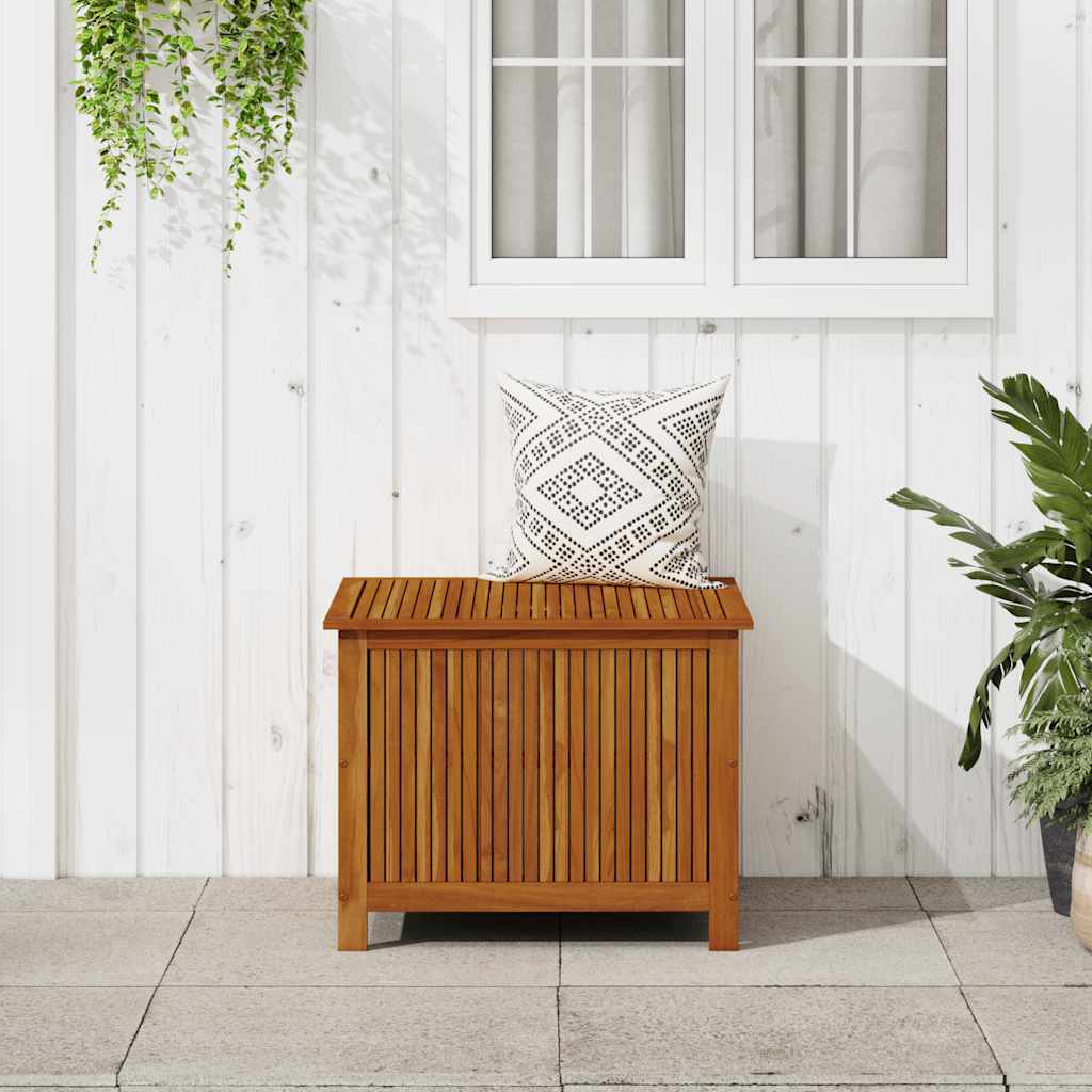 vidaXL Garden Storage Box 75x75x58 cm Solid Acacia Wood - Brown