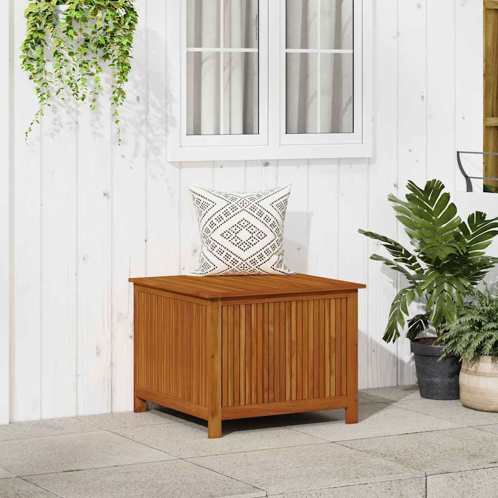 vidaXL Garden Storage Box 75x75x58 cm Solid Acacia Wood - Brown