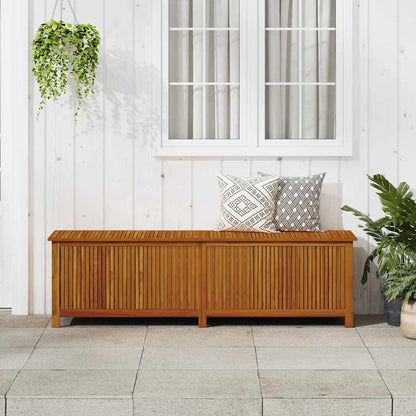 vidaXL Garden Storage Box 200x50x58 cm Solid Acacia Wood - Brown