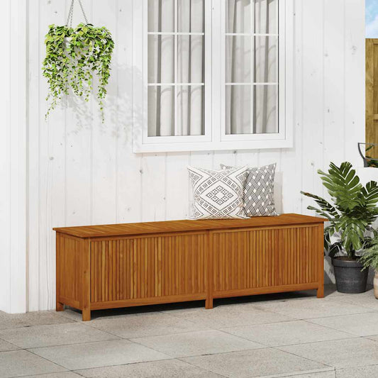 vidaXL Garden Storage Box 200x50x58 cm Solid Acacia Wood - Brown