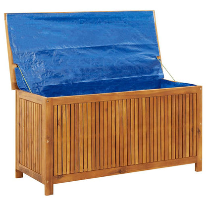 vidaXL Storage Box | Natural wood | Solid acacia wood with an oil finish - Brown - 113 x 50 x 58 cm