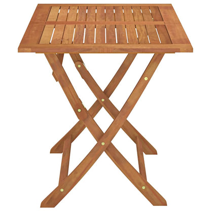 vidaXL Garden Table | Brown | Solid eucalyptus wood | Medium | Foldable - 120 x 70 x 75 cm