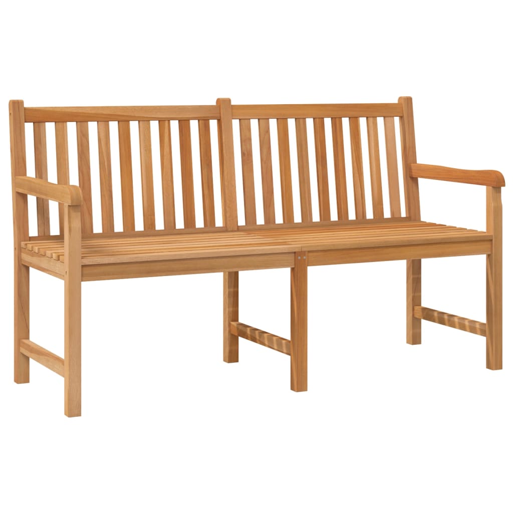 vidaXL Garden Bench | Teak | Solid Teak Wood | 150 cm | Sturdy | Garden Bench - Brown