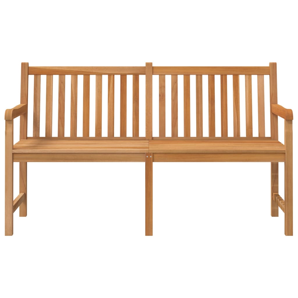 vidaXL Garden Bench | Teak | Solid Teak Wood | 150 cm | Sturdy | Garden Bench - Brown