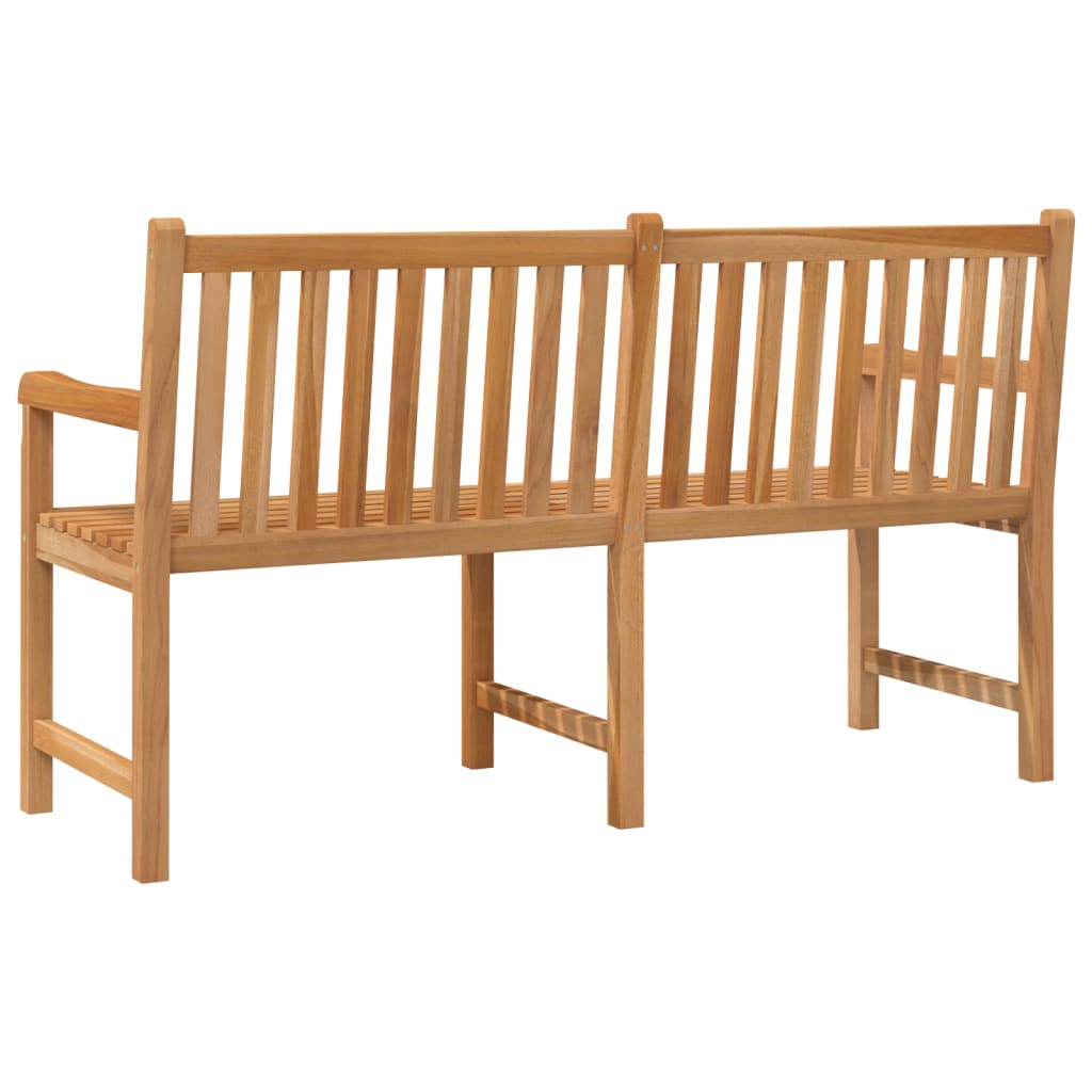 vidaXL Garden Bench | Teak | Solid Teak Wood | 150 cm | Sturdy | Garden Bench - Brown
