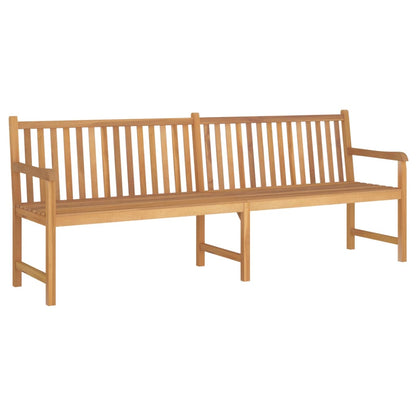 vidaXL Garden Bench | Warm Teak Wood | Fine Sanded Teak Hardwood | Large - Brown - 228 cm