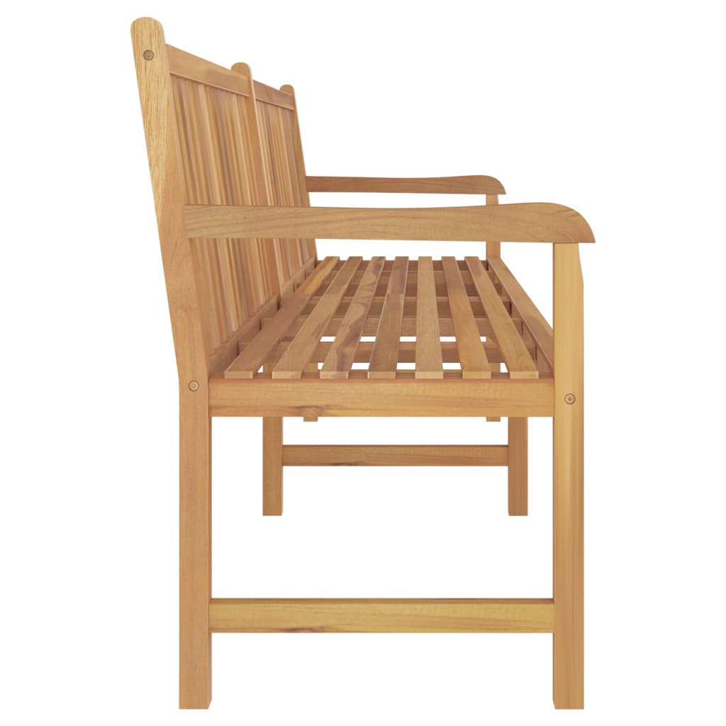 vidaXL Garden Bench | Warm Teak Wood | Fine Sanded Teak Hardwood | Large - Brown - 228 cm