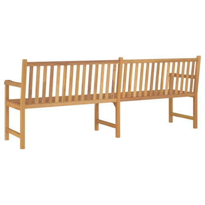 vidaXL Garden Bench | Warm Teak Wood | Fine Sanded Teak Hardwood | Large - Brown - 228 cm