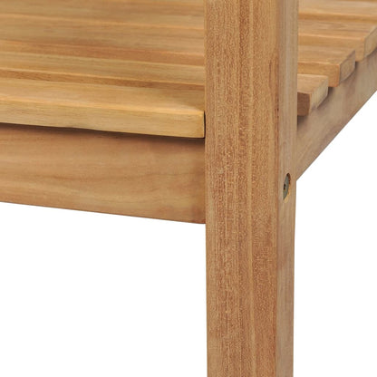 vidaXL Garden Bench | Warm Teak Wood | Fine Sanded Teak Hardwood | Large - Brown - 228 cm