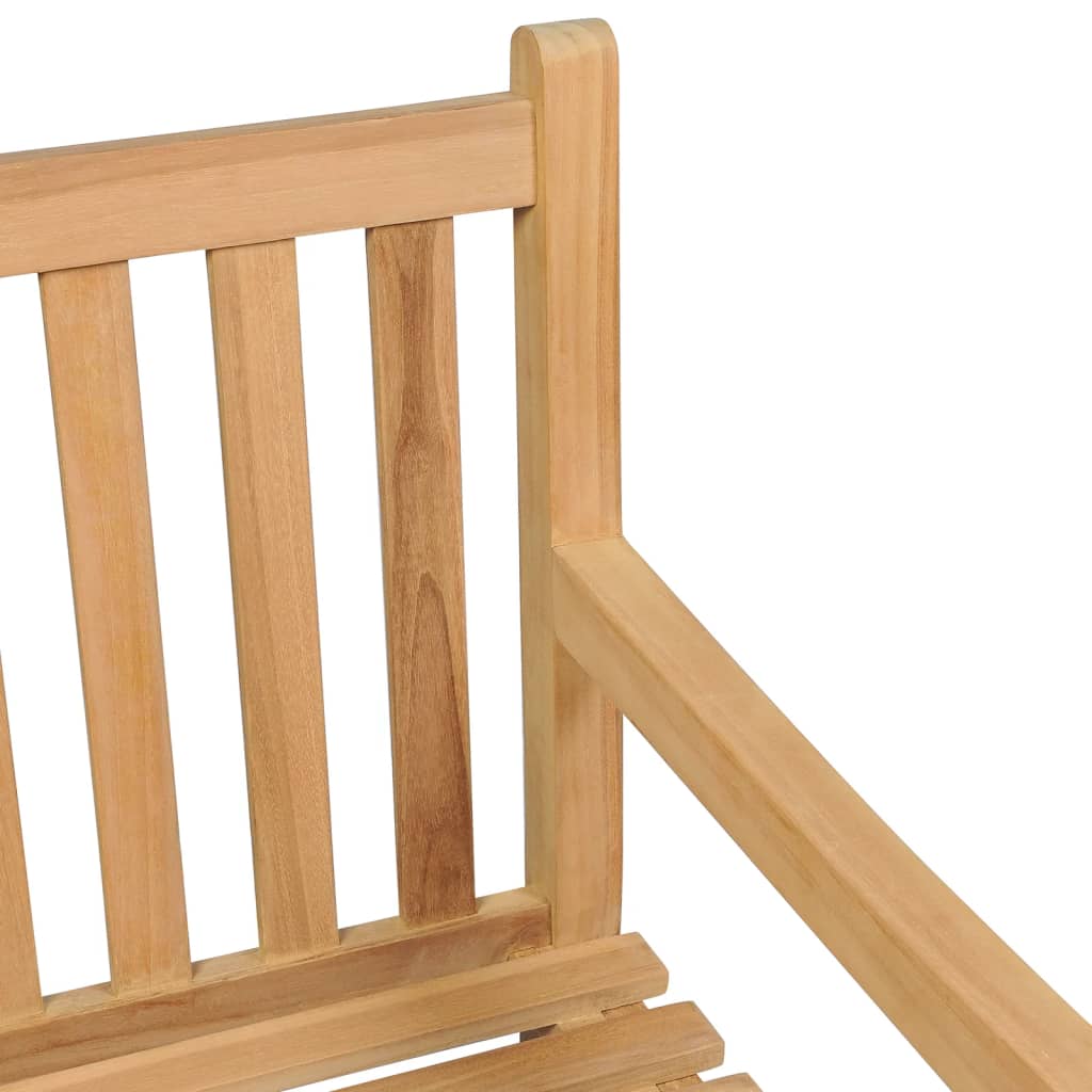 vidaXL Garden Bench | Warm Teak Wood | Fine Sanded Teak Hardwood | Large - Brown - 228 cm