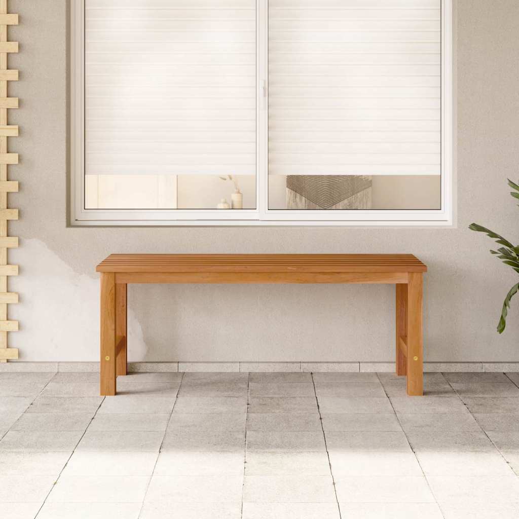 vidaXL Bench | Brown | Solid Teak Wood | 114 cm | Strong | Bench | Rectangular - 114 x 40 x 45 cm