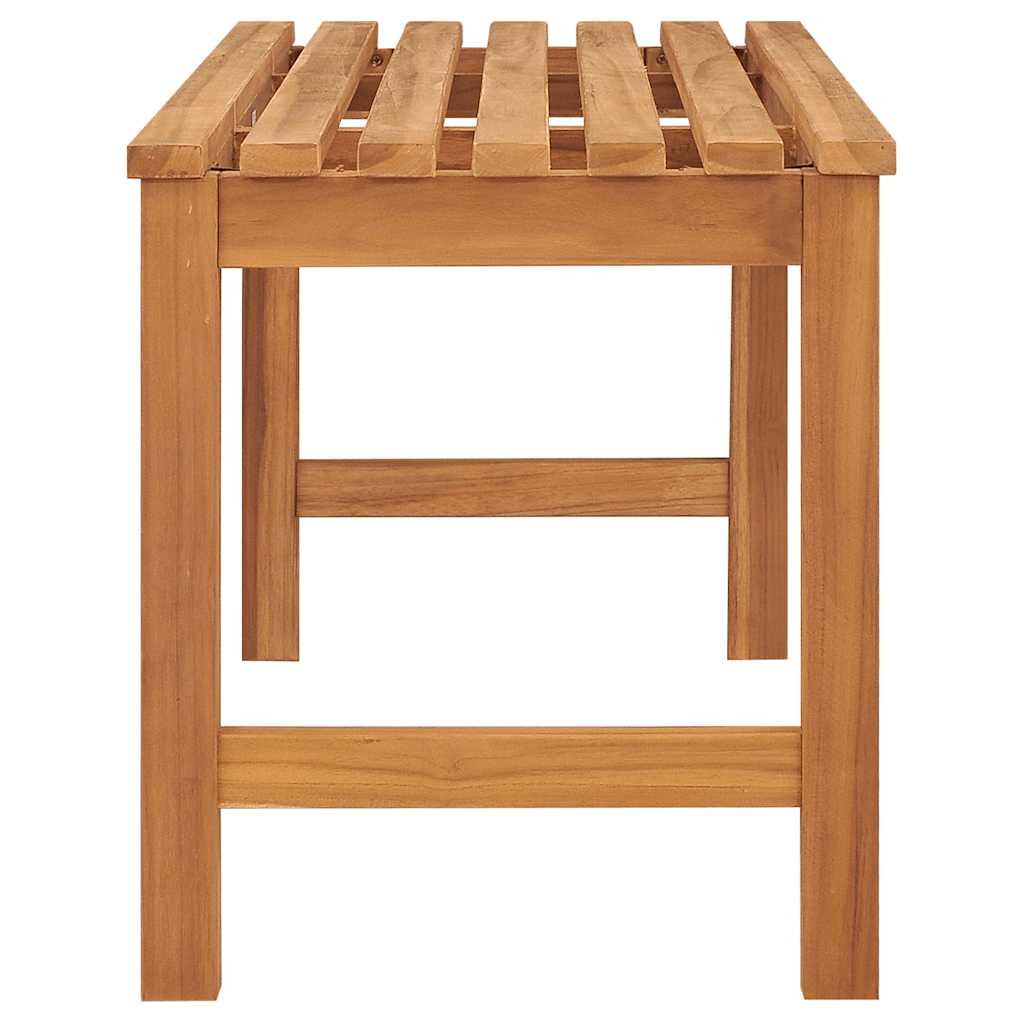 vidaXL Bench | Brown | Solid Teak Wood | 114 cm | Strong | Bench | Rectangular - 114 x 40 x 45 cm