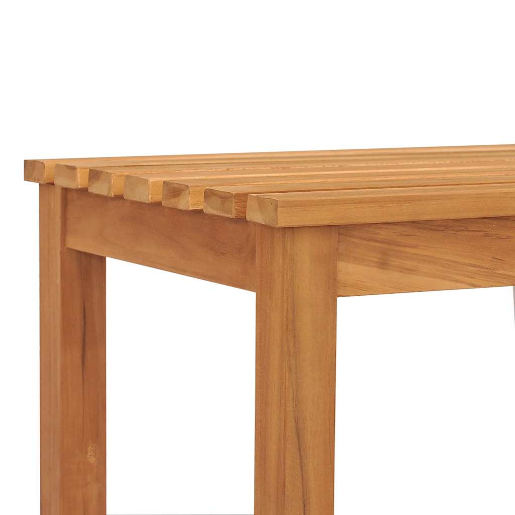 vidaXL Bench | Brown | Solid Teak Wood | 114 cm | Strong | Bench | Rectangular - 114 x 40 x 45 cm