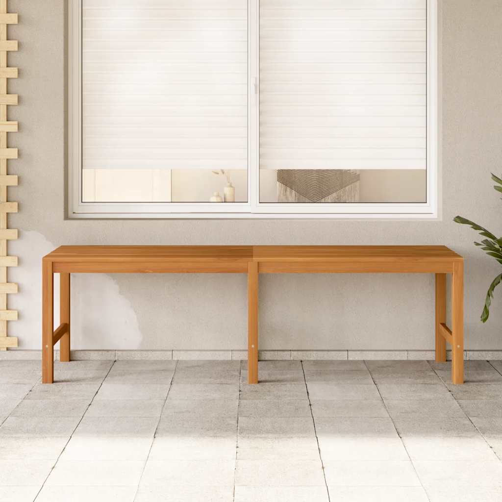 vidaXL Bench | Teak | Solid Teak Wood | 150 cm long | Durable | Garden Bench - Brown - 150 x 40 x 45 cm