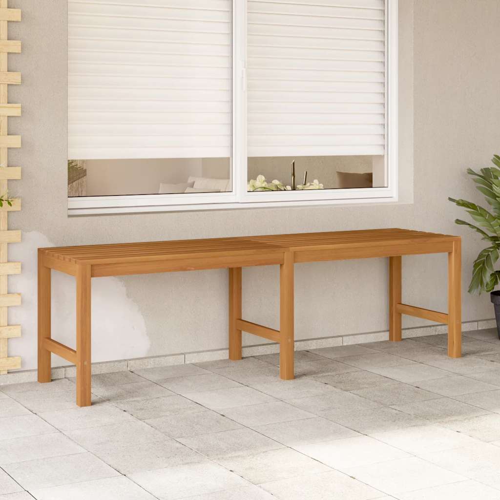 vidaXL Bench | Teak | Solid Teak Wood | 150 cm long | Durable | Garden Bench - Brown - 150 x 40 x 45 cm