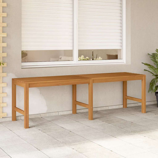 vidaXL Bench | Teak | Solid Teak Wood | 150 cm long | Durable | Garden Bench - Brown - 150 x 40 x 45 cm