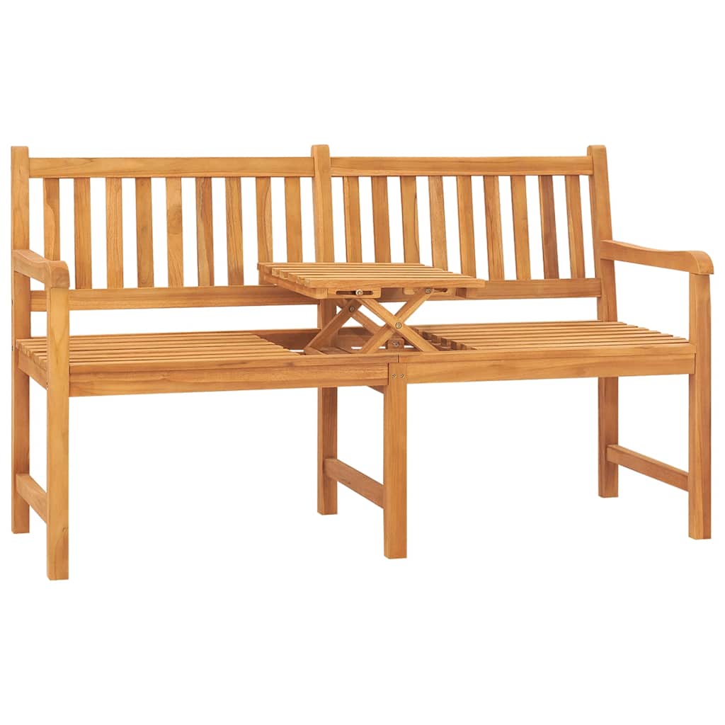 vidaXL Bench | Teak | Solid Teak Wood | 3-seater - Brown