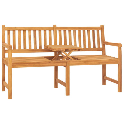 vidaXL Bench | Teak | Solid Teak Wood | 3-seater - Brown