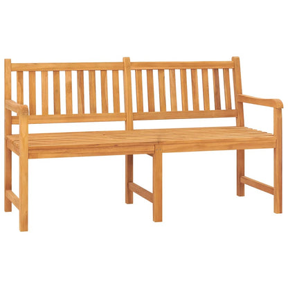 vidaXL Bench | Teak | Solid Teak Wood | 3-seater - Brown