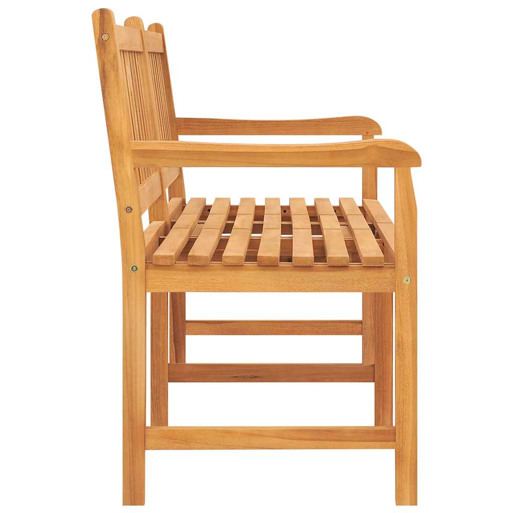 vidaXL Bench | Teak | Solid Teak Wood | 3-seater - Brown