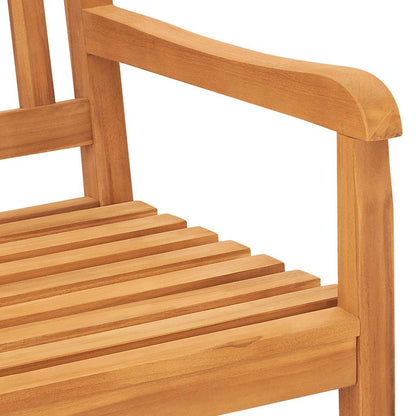 vidaXL Bench | Teak | Solid Teak Wood | 3-seater - Brown