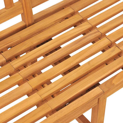 vidaXL Bench | Teak | Solid Teak Wood | 3-seater - Brown