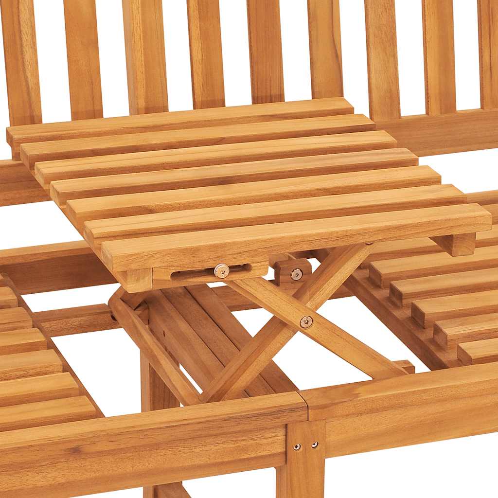 vidaXL Bench | Teak | Solid Teak Wood | 3-seater - Brown