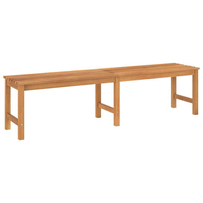 vidaXL Garden Bench | Warm Teak | Solid Teak Wood | 180 cm length | Durable - Brown - 180 x 40 x 45 cm