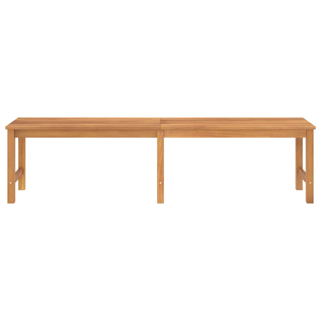 vidaXL Garden Bench | Warm Teak | Solid Teak Wood | 180 cm length | Durable - Brown - 180 x 40 x 45 cm