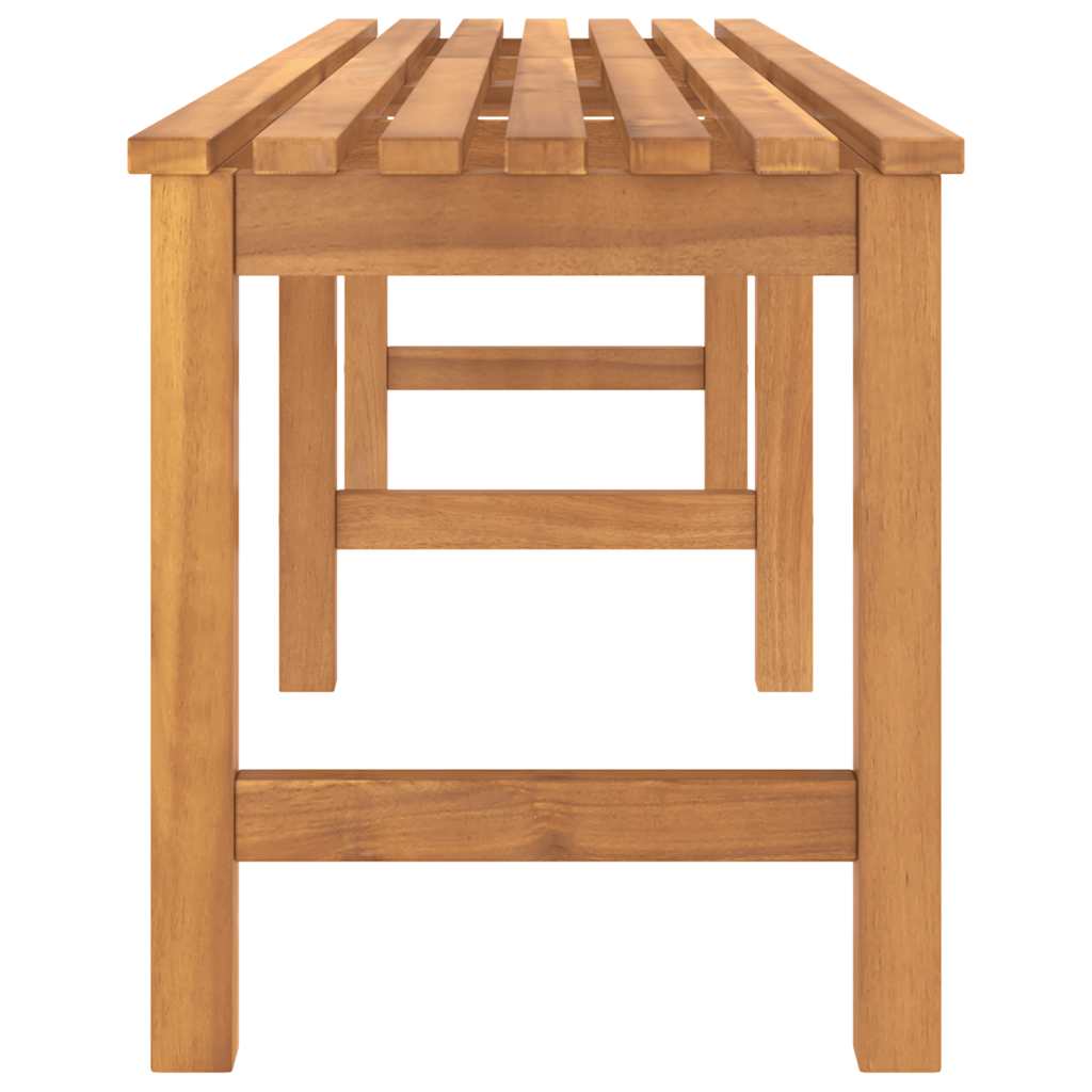 vidaXL Garden Bench | Warm Teak | Solid Teak Wood | 180 cm length | Durable - Brown - 180 x 40 x 45 cm
