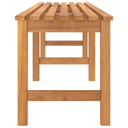 vidaXL Garden Bench | Warm Teak | Solid Teak Wood | 180 cm length | Durable - Brown - 180 x 40 x 45 cm