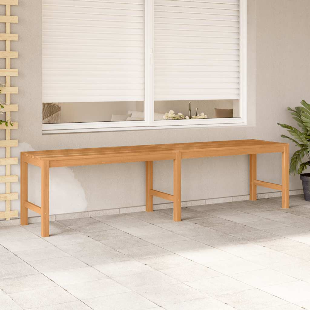 vidaXL Garden Bench | Warm Teak | Solid Teak Wood | 180 cm length | Durable - Brown - 180 x 40 x 45 cm