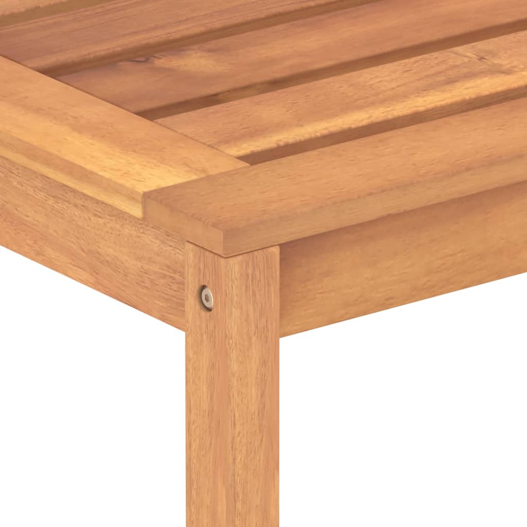 vidaXL Garden Bench | Warm Teak | Solid Teak Wood | Medium | Durable - Brown - 114 x 59 x 90 cm