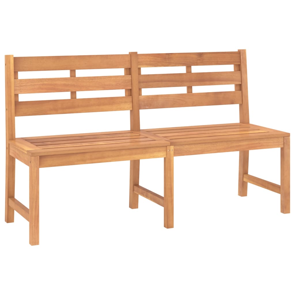 vidaXL Garden Bench | Warm Brown | Teak Wood | Large | Durable | Garden Bench - 150 x 59 x 90 cm