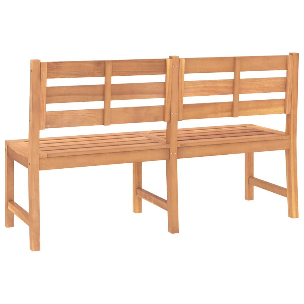 vidaXL Garden Bench | Warm Brown | Teak Wood | Large | Durable | Garden Bench - 150 x 59 x 90 cm