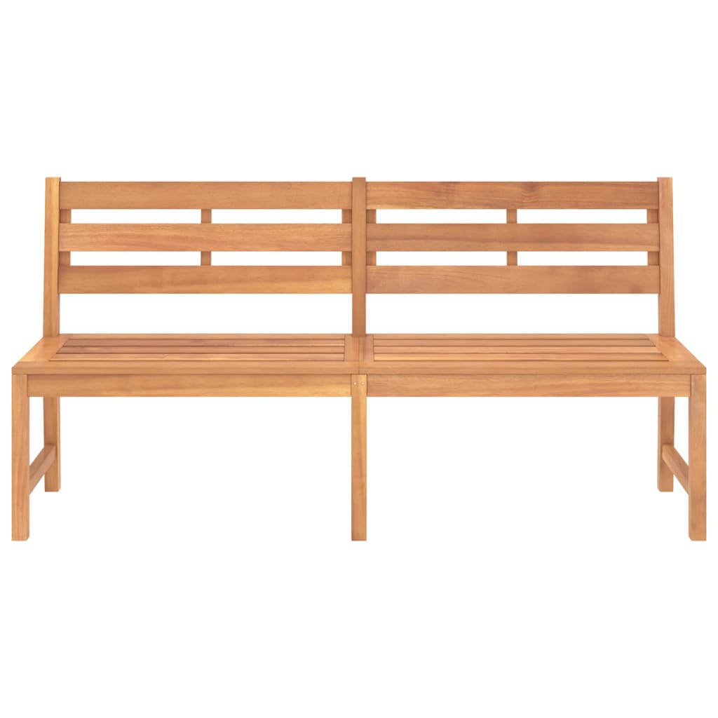 vidaXL Garden Bench | Warm Wood Tone | Teak Wood | Large | Durable - Brown - 180 x 59 x 90 cm