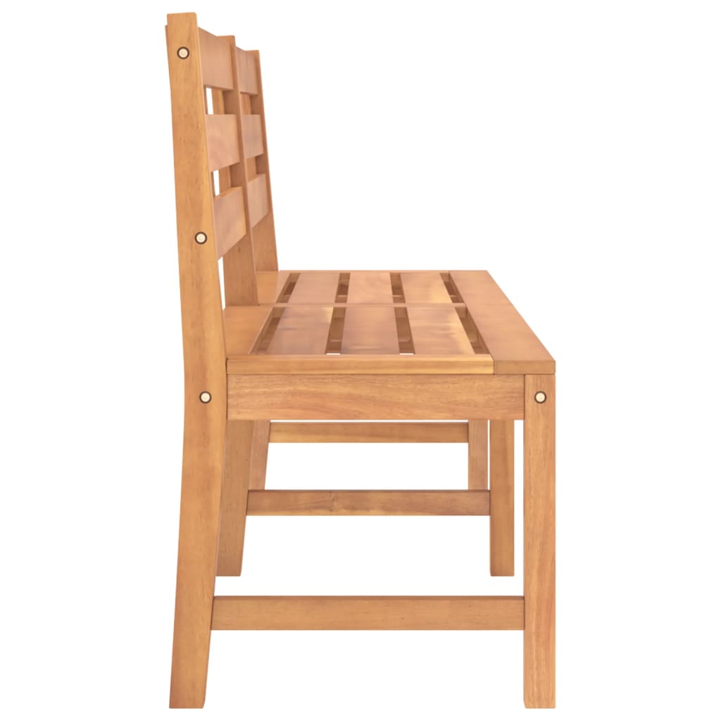 vidaXL Garden Bench | Warm Wood Tone | Teak Wood | Large | Durable - Brown - 180 x 59 x 90 cm