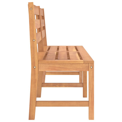 vidaXL Garden Bench | Warm Wood Tone | Teak Wood | Large | Durable - Brown - 180 x 59 x 90 cm