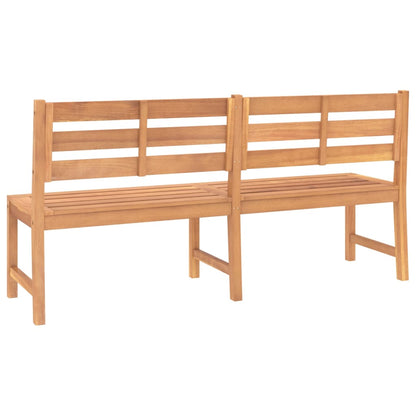 vidaXL Garden Bench | Warm Wood Tone | Teak Wood | Large | Durable - Brown - 180 x 59 x 90 cm
