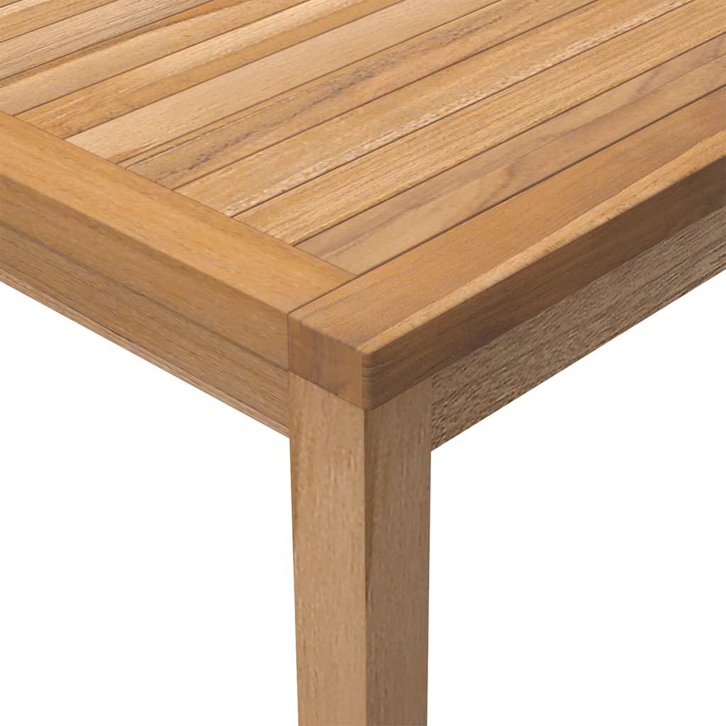vidaXL Garden Dining Table 110x110x77 cm Solid Teak Wood - Brown