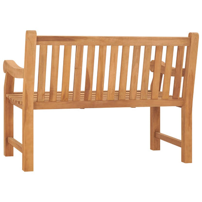 vidaXL Garden Bench | Teak | Solid Teak Wood | Medium | Durable | Garden Bench - Brown - 114 x 69 x 92 cm