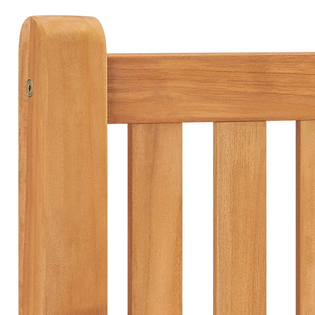 vidaXL Garden Bench | Teak | Solid Teak Wood | Medium | Durable | Garden Bench - Brown - 114 x 69 x 92 cm