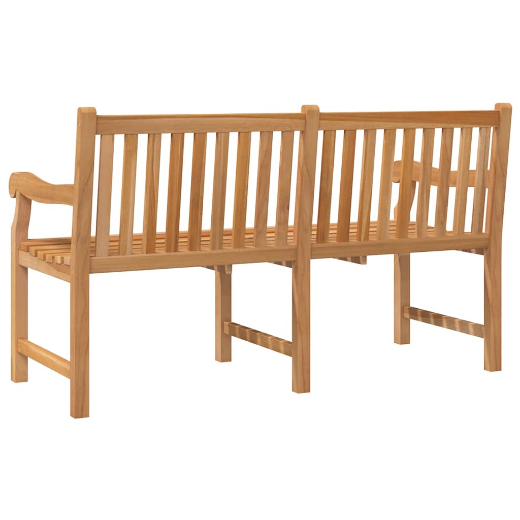 vidaXL Garden Bench | Light Brown | Solid Teak Wood | Extra Heavy | Durable - 150 x 69 x 92 cm - 11339