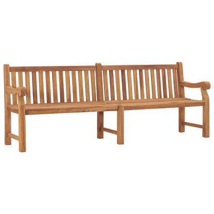 vidaXL Garden Bench | Teak | Solid Teak Wood | Extra Large | Rectangular - Brown - 228 x 69 x 92 cm