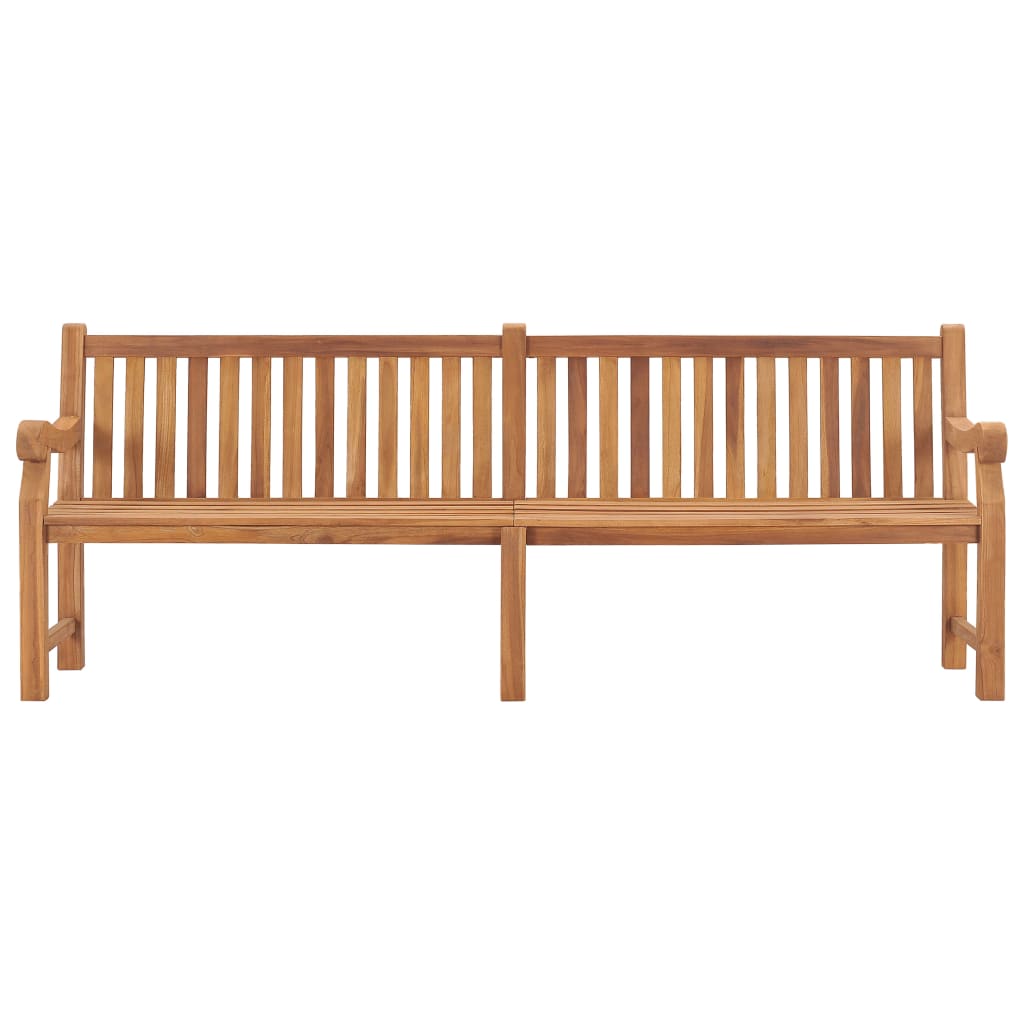 vidaXL Garden Bench | Teak | Solid Teak Wood | Extra Large | Rectangular - Brown - 228 x 69 x 92 cm