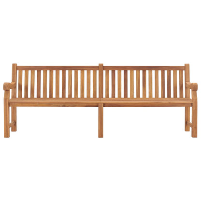vidaXL Garden Bench | Teak | Solid Teak Wood | Extra Large | Rectangular - Brown - 228 x 69 x 92 cm