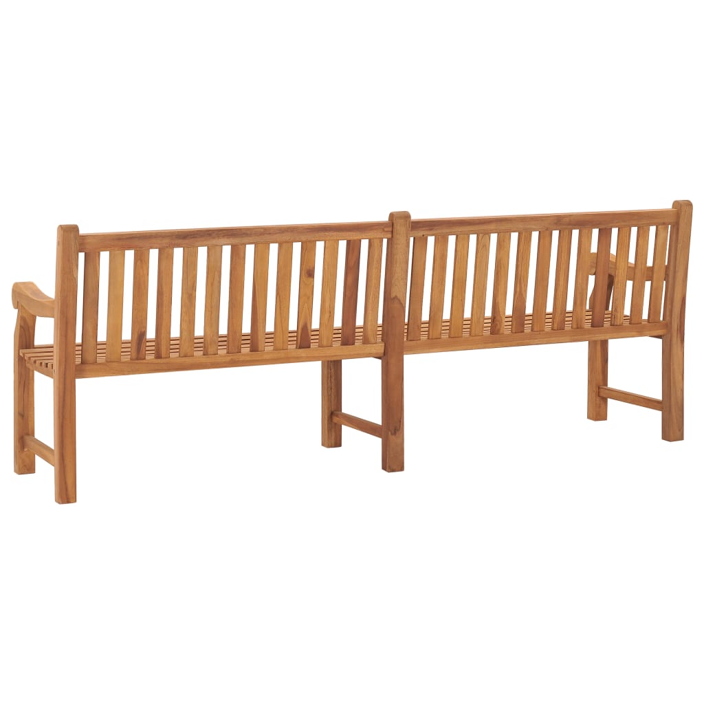 vidaXL Garden Bench | Teak | Solid Teak Wood | Extra Large | Rectangular - Brown - 228 x 69 x 92 cm